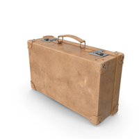 Vintage Leather Suitcase Small PNG & PSD Images