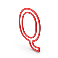 Letter Q Red PNG & PSD Images