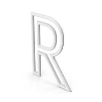 Letter R White PNG & PSD Images