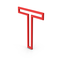 Letter T Red PNG & PSD Images