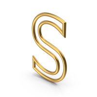 Golden Letter S PNG & PSD Images