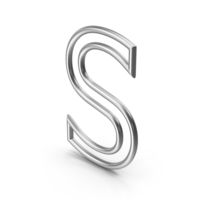 Letter S Silver PNG & PSD Images
