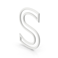 Letter S White PNG & PSD Images