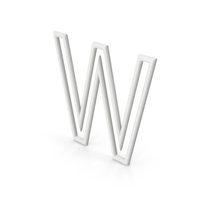 Letter W White PNG & PSD Images