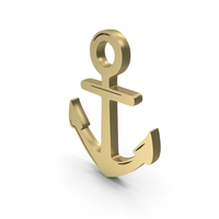 Anchor Ship Gold PNG & PSD Images
