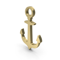 Anchor Hook Gold PNG & PSD Images