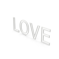 Love White PNG & PSD Images