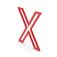 Letter X Red PNG & PSD Images