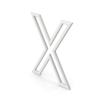 Letter X White PNG & PSD Images