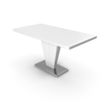 White Modern Dining Table PNG & PSD Images