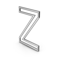 Silver Letter Z PNG & PSD Images