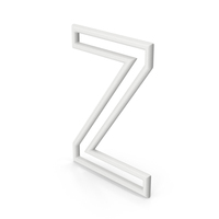 Letter Z White PNG & PSD Images