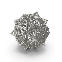 Silver Geometric Shaped Showpiece PNG & PSD Images