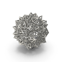 Silver Geometric Shaped Showpiece PNG & PSD Images