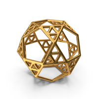 Geometric Shape Gold PNG & PSD Images