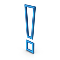 Blue Exclamation Mark PNG & PSD Images