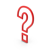 Red Question Mark Symbol PNG & PSD Images