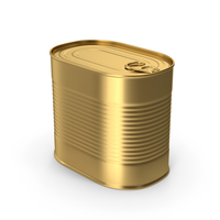 Gold Tin Can PNG & PSD Images