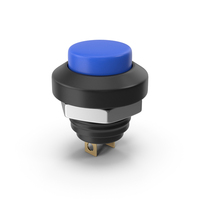 Blue Push Button PNG & PSD Images