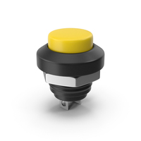 Yellow Push Button PNG & PSD Images