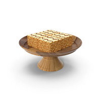Mono Latte Cake On Stand PNG & PSD Images
