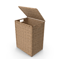 Wicker Laundry Basket Beige PNG & PSD Images