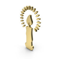Gold Candle Symbol PNG & PSD Images