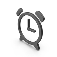 Black Clock Symbol PNG & PSD Images