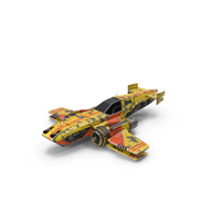 Sci Fi Fighter Biplane In Flight PNG & PSD Images