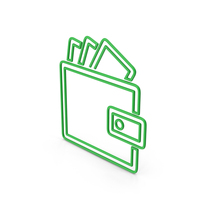 Symbol Wallet With Money PNG & PSD Images