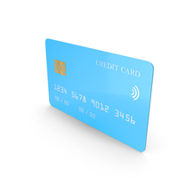 Light Blue Credit Card PNG & PSD Images