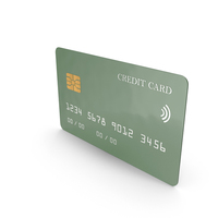 Cartoon Olive Green Credit Card PNG & PSD Images