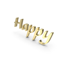 Happy Gift Celebrate Gold PNG & PSD Images