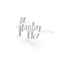 Happy Gift Logo White PNG & PSD Images