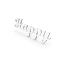 Happy Gift Party Logo White PNG & PSD Images