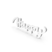 Happy Logo White PNG & PSD Images