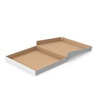 White Open Pizza Box PNG & PSD Images