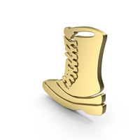 Gold Boot Symbol PNG & PSD Images