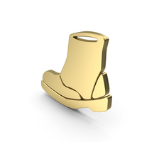 Gold Boot Symbol PNG & PSD Images
