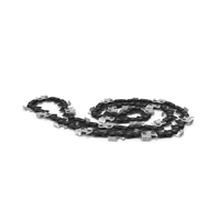 Curled Black Chain for Chainsaw PNG & PSD Images