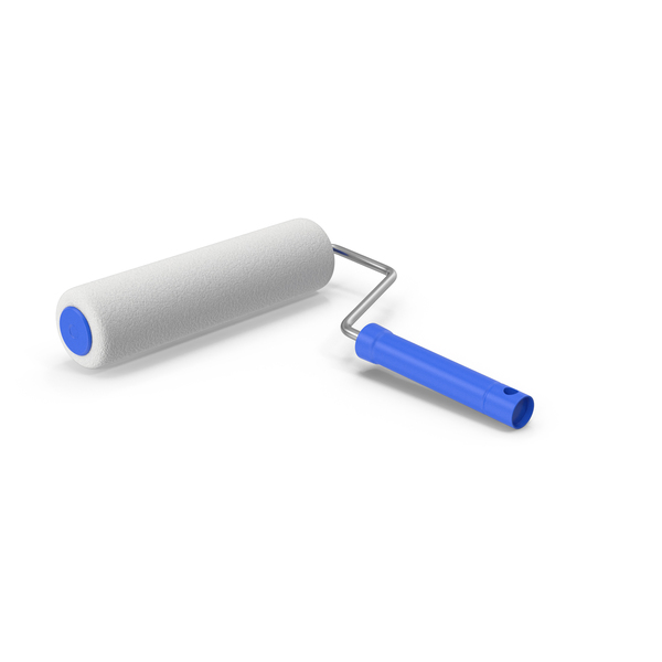 Blue Paint Roller PNG & PSD Images