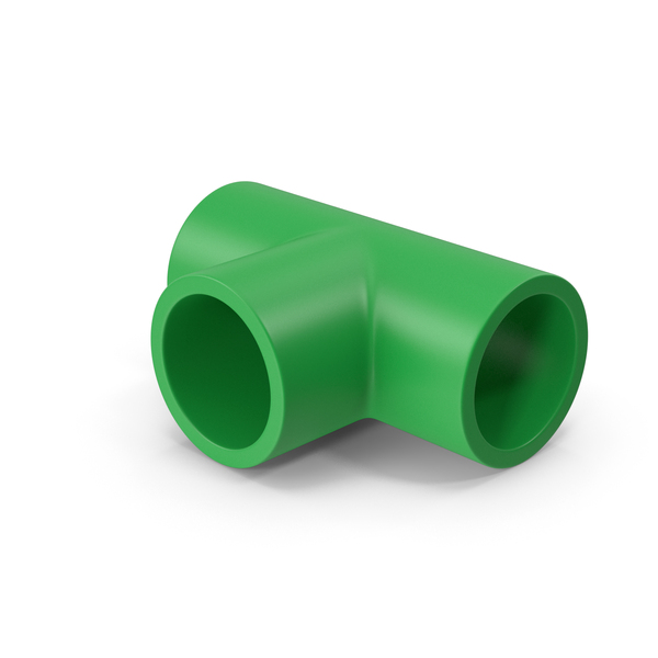 Green Plastic Pipe Tee PNG & PSD Images