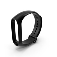 Wristband Bracelet Replacement Black PNG & PSD Images
