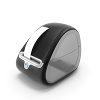 Direct Thermal Printer with Label Stick PNG & PSD Images