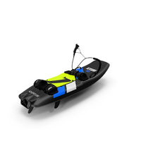 Motorised Carbon Fiber Surfboard Jet Surf Green PNG & PSD Images