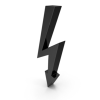 Electricity Lightning Icon Black PNG & PSD Images