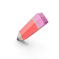 Cartoon Pencil Icon Red PNG & PSD Images