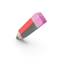 Cartoon Pencil Red and Black Icon PNG & PSD Images