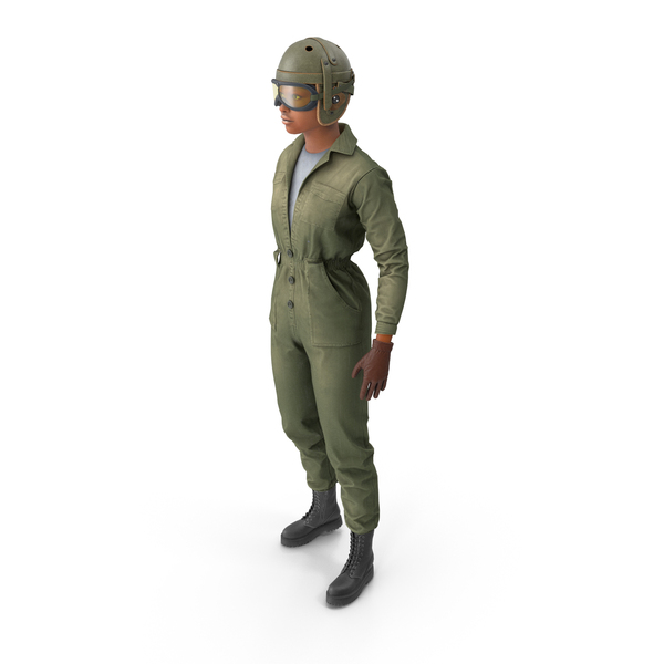 Girl Pilot With Helmet PNG & PSD Images