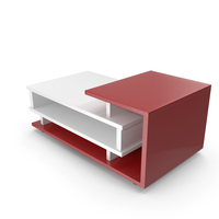 Cofee Table Red And White PNG & PSD Images